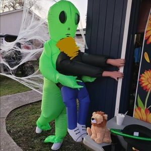 SOLD Inflatable Green Alien Costume
